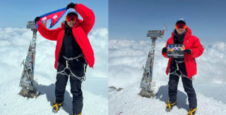 अभिनेत्री दियाले आरोहण गरिन् युरोपको सबैभन्दा अग्लो शिखर