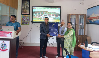 नेपाल टेलिकमद्वारा भिमसेनथापा गाउँपालिकालाई चार्जिङ स्टेशन हस्तान्तरण