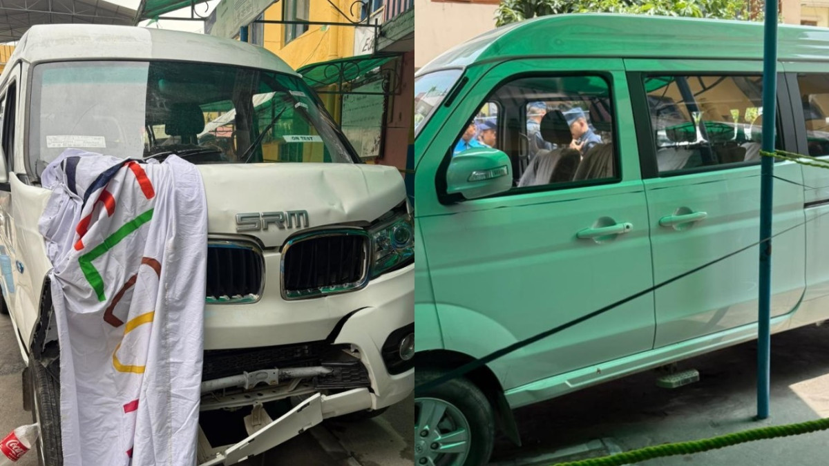 कलंकीमा स्कुलको भ्यान दुर्घटना: ९ वर्षकी बालिकाको मृत्यु, ७ जना घाइते