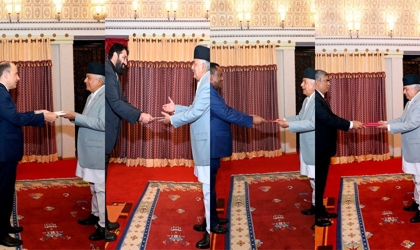 चार देशका राजदूतद्वारा ओहोदाको प्रमाणपत्र पेस