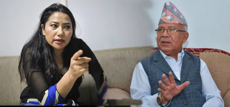 माधव कुमार नेपालविरुद्धको आदेश पर्खिँदै, इजलासमा पुगिन्  रामकुमारी झाँक्री