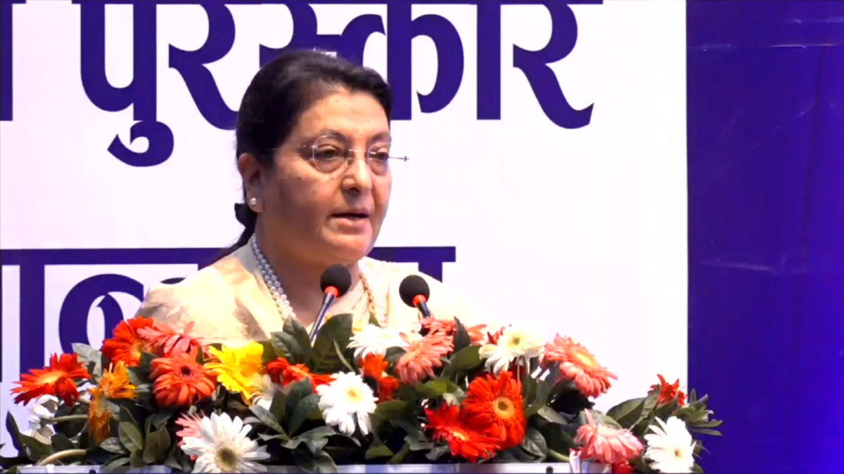 एमालेको राजनीतिमा पुन: जोडिएको पूर्वराष्ट्रपति विद्यादेवी भण्डारीको घोषणा