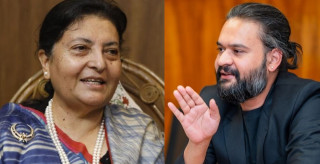 पूर्वराष्ट्रपति भण्डारी र काठमाडौँका मेयर बालेन्द्र शाहबीच भेट