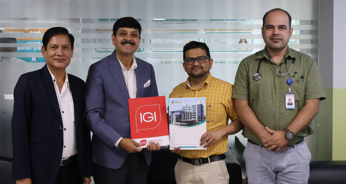 नोबेल कलेज अफ हेल्थ एन्ड एजुकेसन फाउन्डेसन प्रा.लि र फ्रन्टलाइन  हस्पिटलबिच नगद रहित सेवा सम्झौता