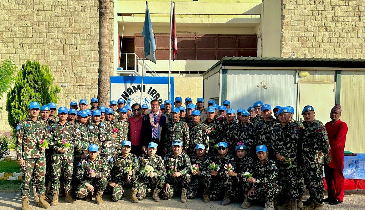 इराकमा तैनाथ शान्ति सैनिक स्वदेश फिर्ता