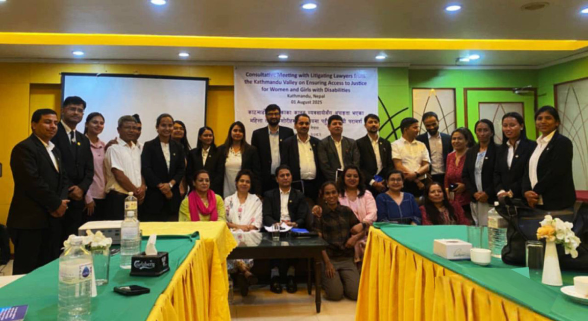 अपाङ्गता भएका महिला र किशोरीका सन्दर्भमा कानून सुधार गर्न कानून व्यवसायीकै माग
