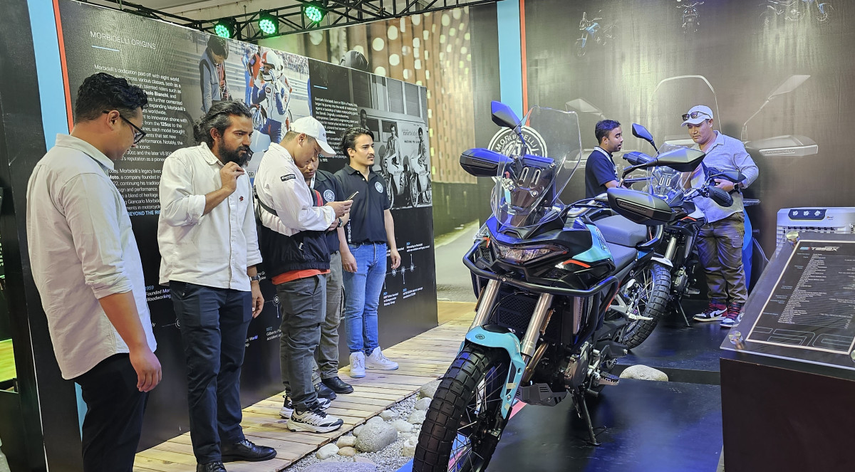 मोर्बिडेली नेपालले नाइमा नेपाल मोबिलिटी एक्स्पो २०२५ मा टि३५२एक्स र टि२५२एक्स मोटरसाइकलहरू सार्वजनिक
