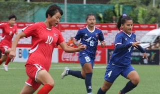 नेपाल उत्तर कोरियाविरुद्ध पहिलो हाफमा ५ गोलले पछि