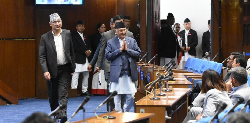 संसद्‍बाट प्रधानमन्त्रीले भने : यो गठबन्धन २०८४ सम्म जान्छ, जान्छ