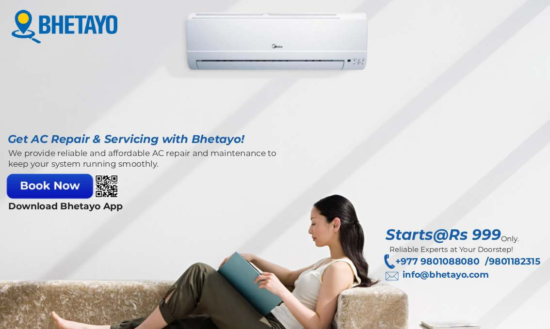 भेटायोद्वारा काठमाडौं उपत्यकामा सुरु गरियो प्रोफेशनल एसी सर्भिसिङ सेवा