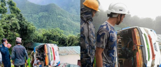 रसुवा बस दुर्घटना : २१ घाइतेमध्ये ४ जनालाई उपचारका लागि काठमाडौं ल्याइयो