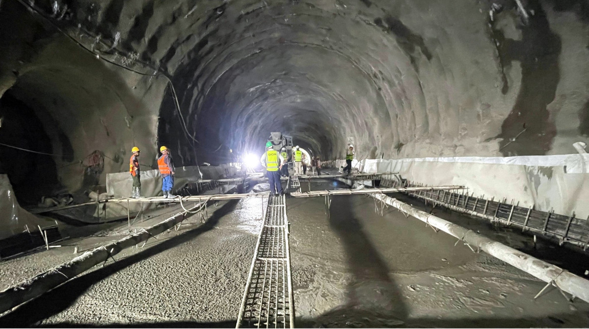 सिद्धबाबा सुरुङमार्गको भौतिक प्रगति करिब ६० प्रतिशत