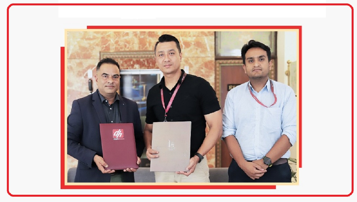 डिशहोम र इला होटल एन्ड रिसोर्टबीच साझेदारी