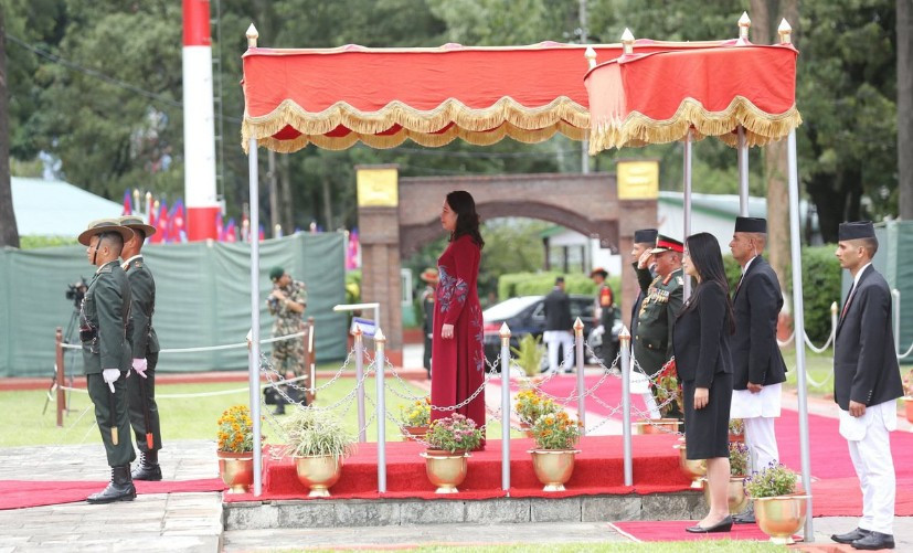 भियतनामकी उपराष्ट्रपति सुआन काठमाडौँमा