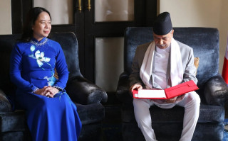 भियतनामकी उपराष्ट्रपति सुआन र उपराष्ट्रपति यादवबिच शिष्टाचार भेट