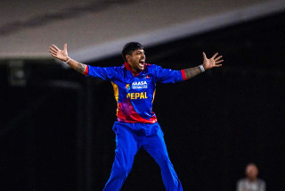 सन्दीपको ह्‍याट्रिकसहित पहिलो टी-२० अभ्यास खेलमा नेपाल विजयी