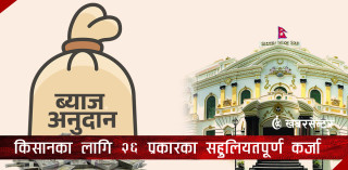 किसानका लागि २६ प्रकारका सहुलियतपूर्ण कर्जाका लागि ब्याज अनुदान (सूचीसहित)