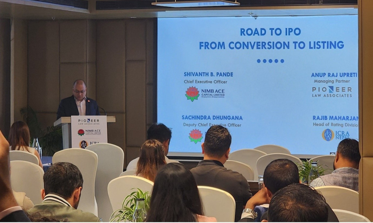 एनआईएमबी एस क्यापिटल पायोनियर ल असोसिएट्स र इक्रा नेपालद्वारा ‘रोड टु आइपीओ’ कार्यक्रम सम्पन्न