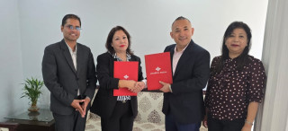 प्रभु बैंक र ल्यान्डमार्क होटेल तथा रिसोर्टबीच सम्झौता