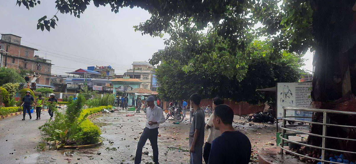 दमकमा प्रहरीको गोली लागेर एकजना घाइते