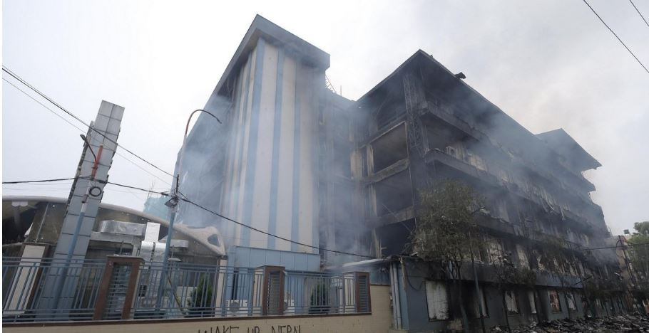 अझै जलिरहेका छन् हिल्टन होटल र भाटभटेनी