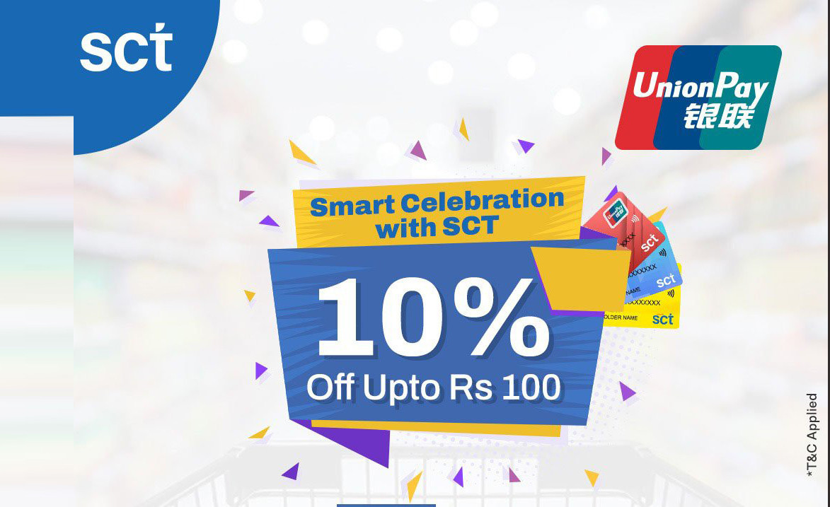 एससीटी-युनियनपे कार्ड प्रयोगकर्तालाई बिगमार्टमा छुट