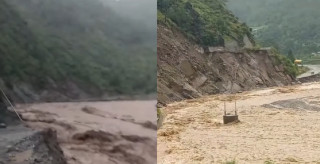 बीपी राजमार्गमा ठूलो क्षति, १२ ठाउँमा पहिरो, नेपालथोकदेखि खुर्कोटसम्म एकतर्फी सडक खुल्यो