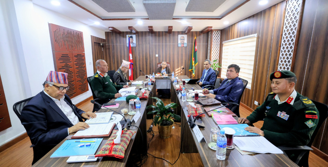 सेना परिचालन गर्न मन्त्रिपरिषद्‌मा सिफारिस गर्ने सुरक्षा परिषद्को निर्णय