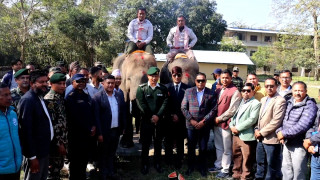 रूद्रकली र खगेन्द्रप्रसादलाई सौराहाबाट विदाई