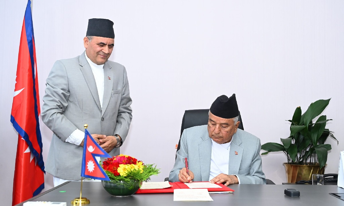 राष्ट्रपति पौडेलद्वारा निर्वाचनसम्बन्धी अध्यादेश जारी