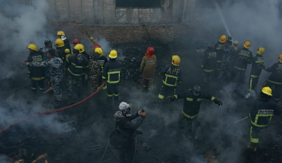 गैरीगाउँमा लागेको आगाे नियन्त्रणमा