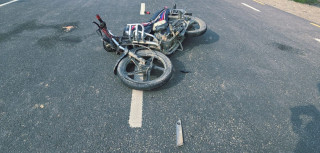 मोटरसाइकल दुर्घटना हुँदा पतिपत्नीकै मृत्यु