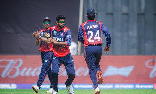 नन्दनले लिए वेस्ट इन्डिजको पहिलो विकेट