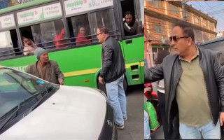 पैदलयात्रीलाई मुक्का हान्ने प्रहरी नियन्त्रणमा, के हुन्छ कारवाहि ?