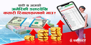 आज कतारी रियाल एकको खरिददर ३९ रुपैयाँ ६१ पैसा, कुन मुद्राको विनिमय दर कति ?