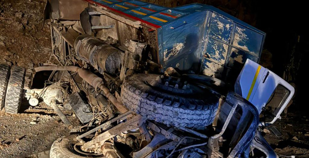 पाल्पामा टिपर दुर्घटना हुँदा ४ जनाको मृत्यु