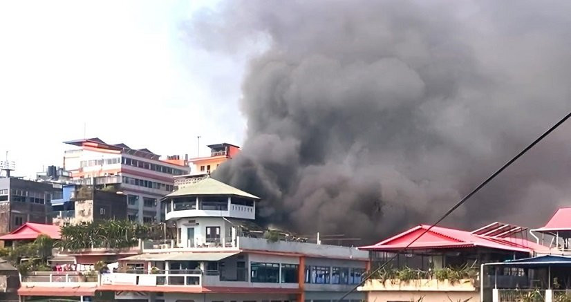 इटहरीको पूर्वाञ्चल क्याफेको आगलागी नियन्त्रणमा