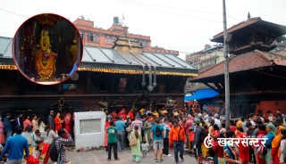 पाटनको महत्वपूर्ण शक्तिपीठ– बंगलामुखी मन्दिर, बिहीबार दर्शनार्थीको भीड