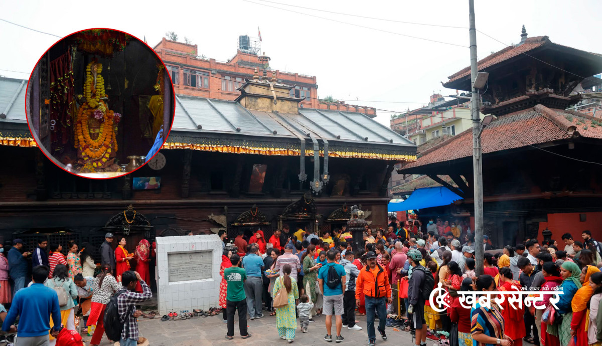 पाटनको महत्वपूर्ण शक्तिपीठ– बंगलामुखी मन्दिर, बिहीबार दर्शनार्थीको भीड