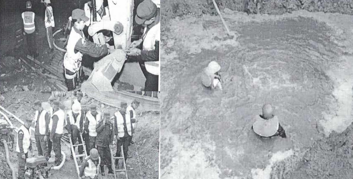 काठमाडौंको बिष्णुमतिमा निर्माणाधीन पुलको खाडलमा खसेका युवक भेटिएनन्