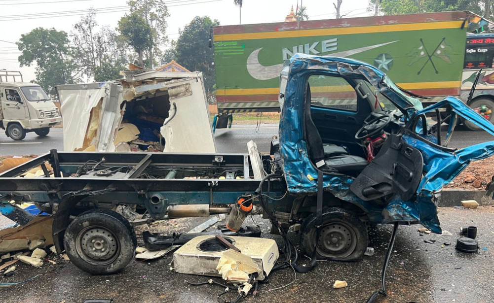 गैंडाकोटमा भयानक सवारी दुर्घटना, एकैठाउँमा ३ गाडी ठोक्किए