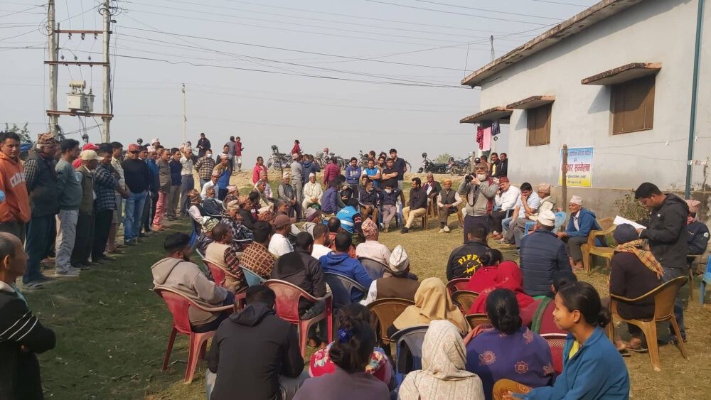 भोली हुने मोतीपुर औद्योगिक क्षेत्रको शिलान्यास कार्यक्रम रोक्न स्थानियको माग