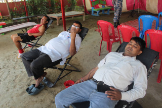 बुद्ध सामुदायिक सेवा समाजको आयोजनामा रक्तदान