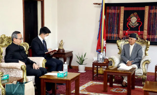 राष्ट्रपतिसँग चीनका राजदूतले गरे शिष्टाचार भेटे