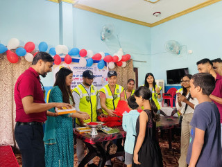 लियो सिद्धार्थनगरद्वारा बालगृहमा कपडा वितरण तथा शुभकामना आदानप्रदान