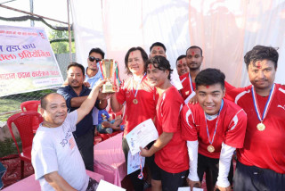 सिद्धार्थनगर–१२ मा फुटसल प्रतियोगिता : अमरज्योतिले जित्यो उपाधि 