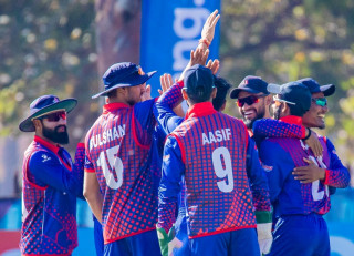 टी २० आई त्रिकोणात्मक सिरिज  : यूएईमाथि नेपालको ५ विकेटको जित 