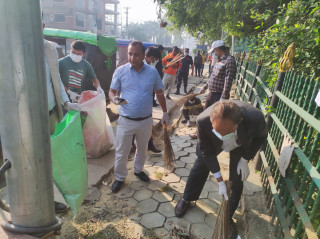 लुम्बिनीमा सरसफाई अभियान सुरु