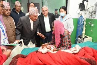 राष्ट्रपति पौडेल भूकम्प प्रभावित जाजरकोटमा