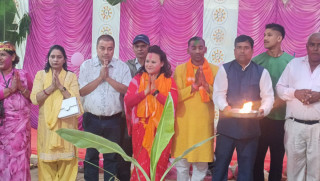 सूर्यदेव माविमा सरस्वती मूर्ति स्थापना